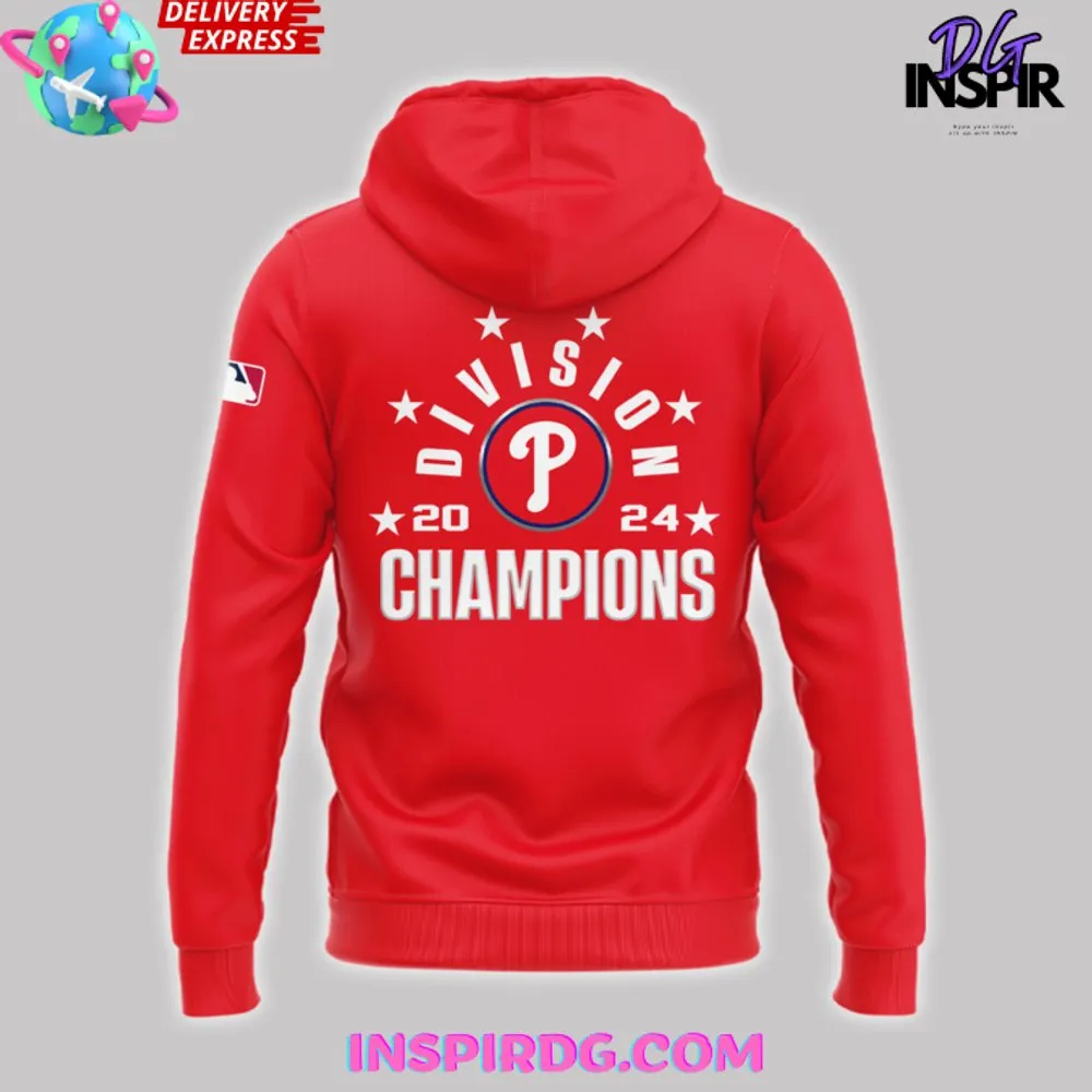 -Philadelphia Phillies 2024 National League East Champions Red Hoodie