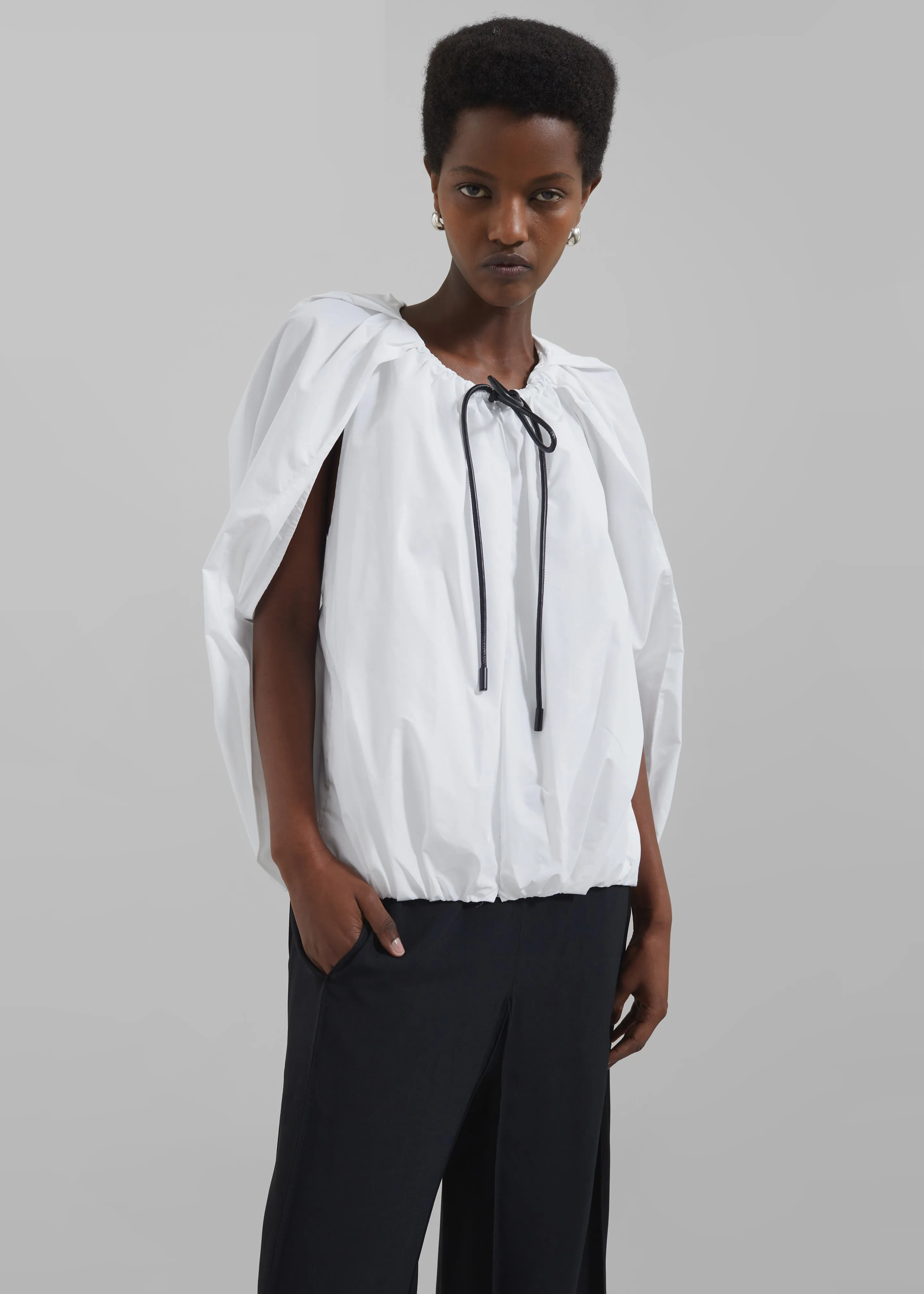 3.1 Phillip Lim Cocoon Zip Top - White