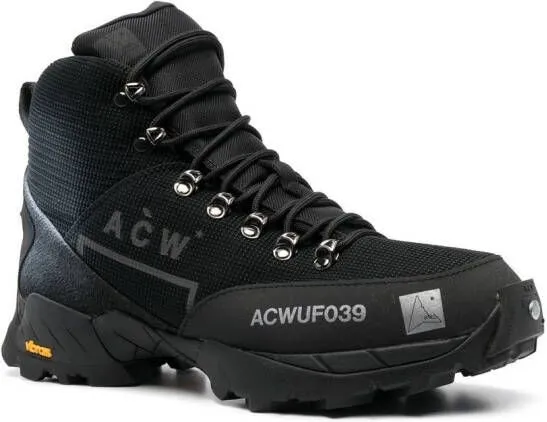 A-COLD-WALL* logo-print mesh high-top sneakers Black