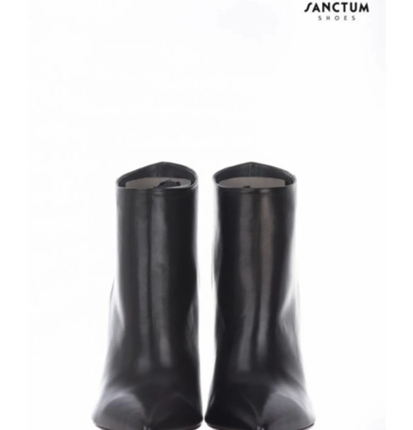 a2312 black nappa ankle boots