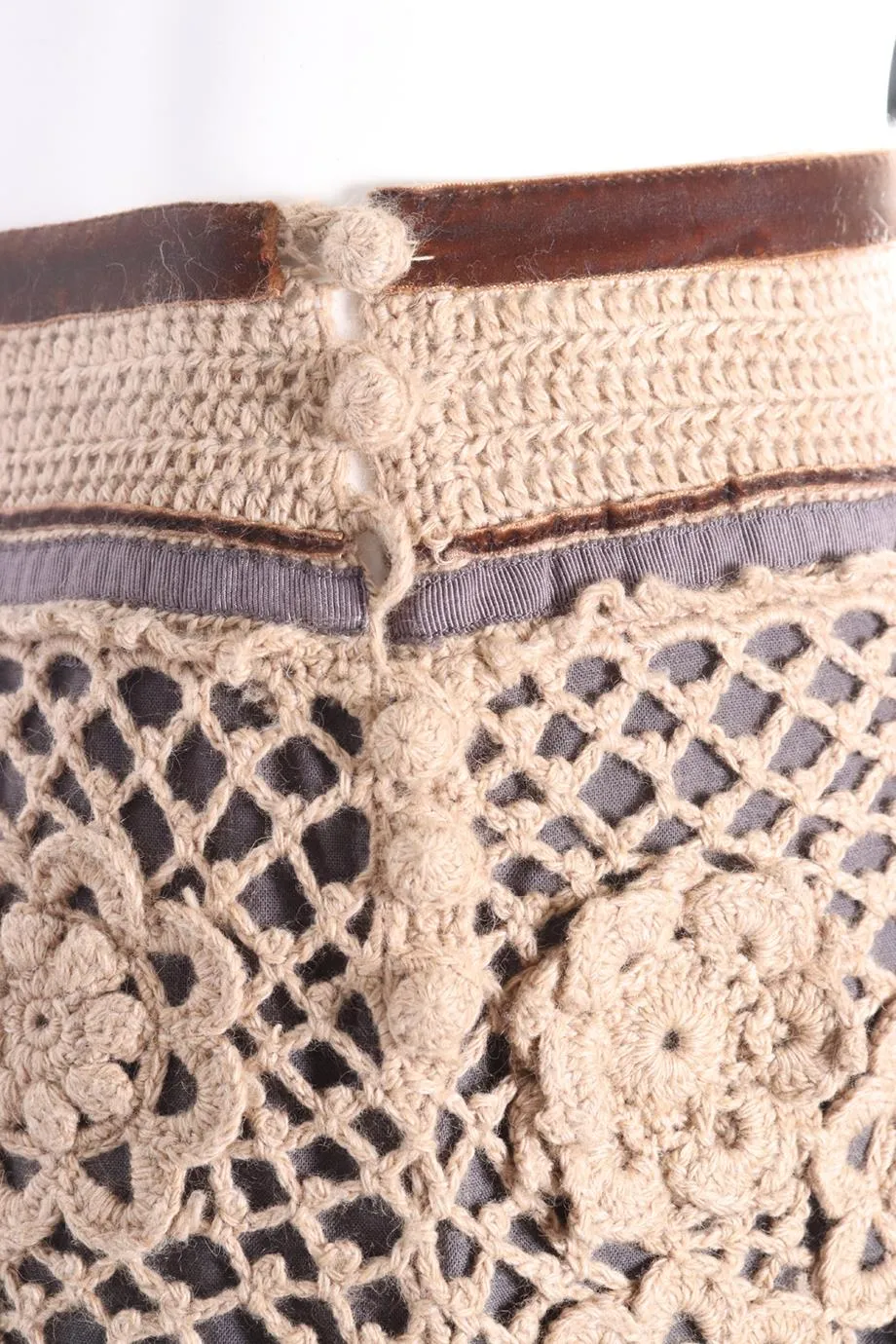 ALBERTA FERRETTI WOOL BLEND MINI SKIRT UK 12