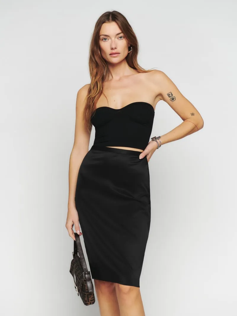 Annie Satin Skirt