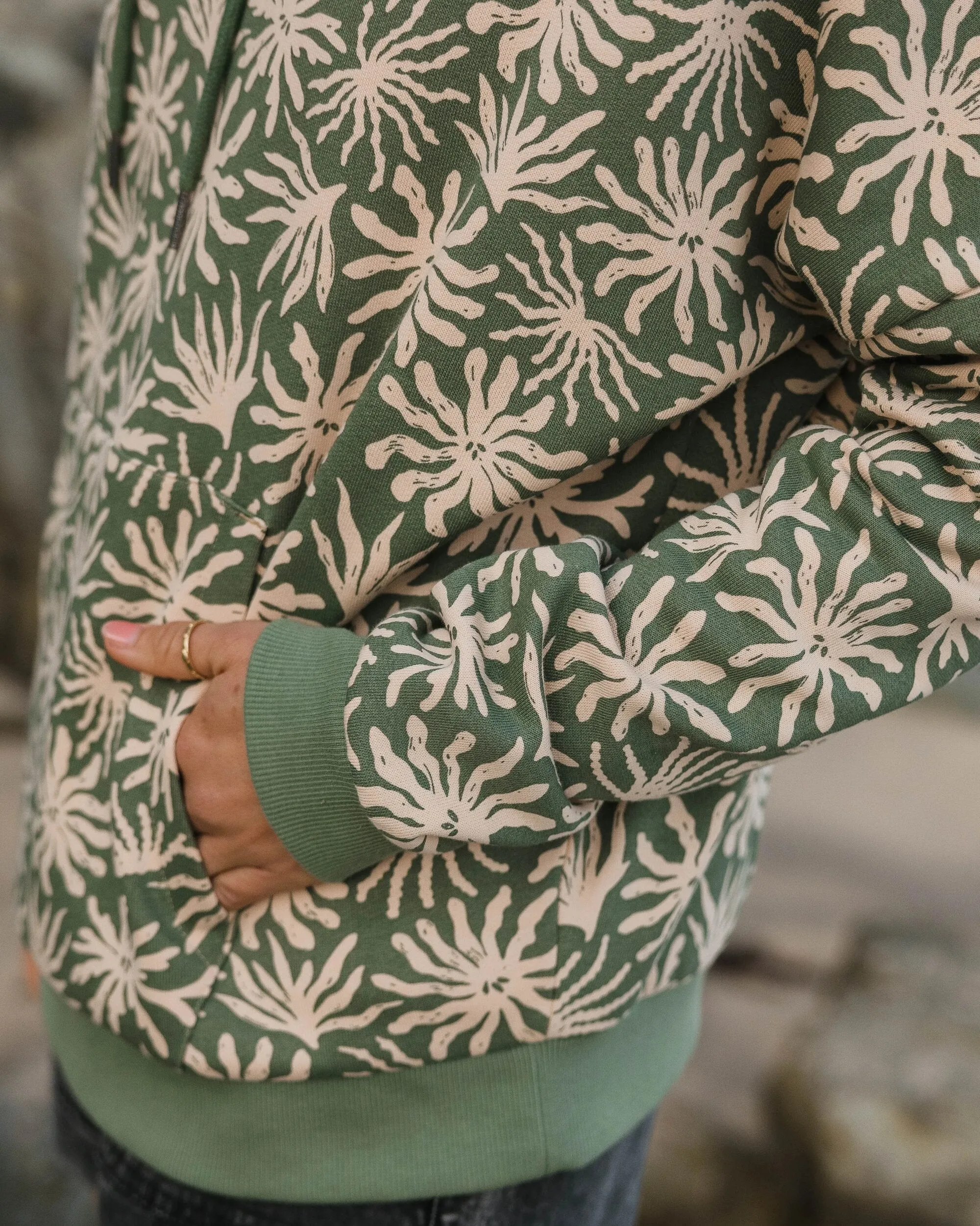 Arame Bio-Baumwoll Hoodie - Seegras/Pistazie