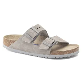  Arizona Soft Footbed Sandal in Stone Coin Leather  