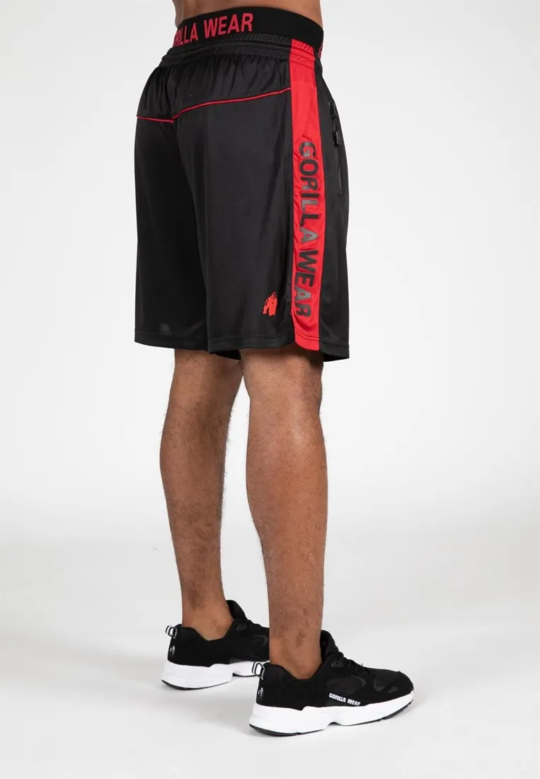 Atlanta Shorts - Black/Red - L/XL Gorilla Wear