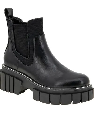 BCBGeneration Ulysa Womens Leather Platform Ankle Boots