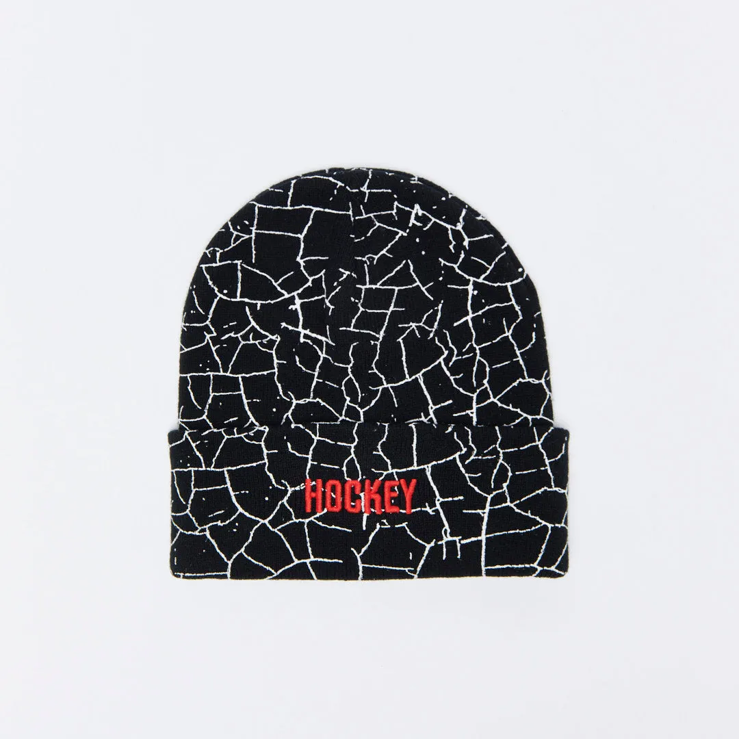Bonnet Hockey Skateboards - Crackle Beanie (Black)