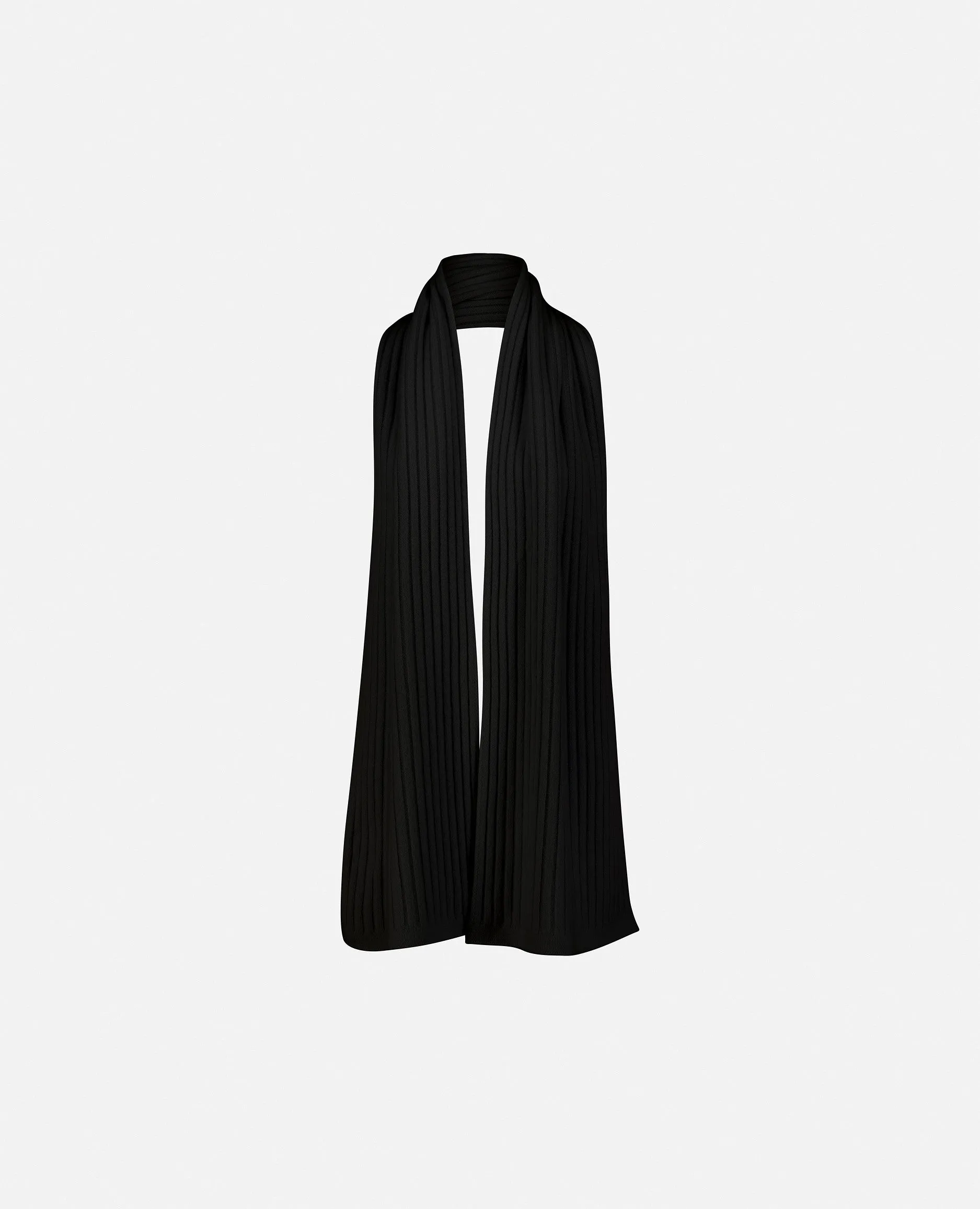 Cashmere blend scarf in black