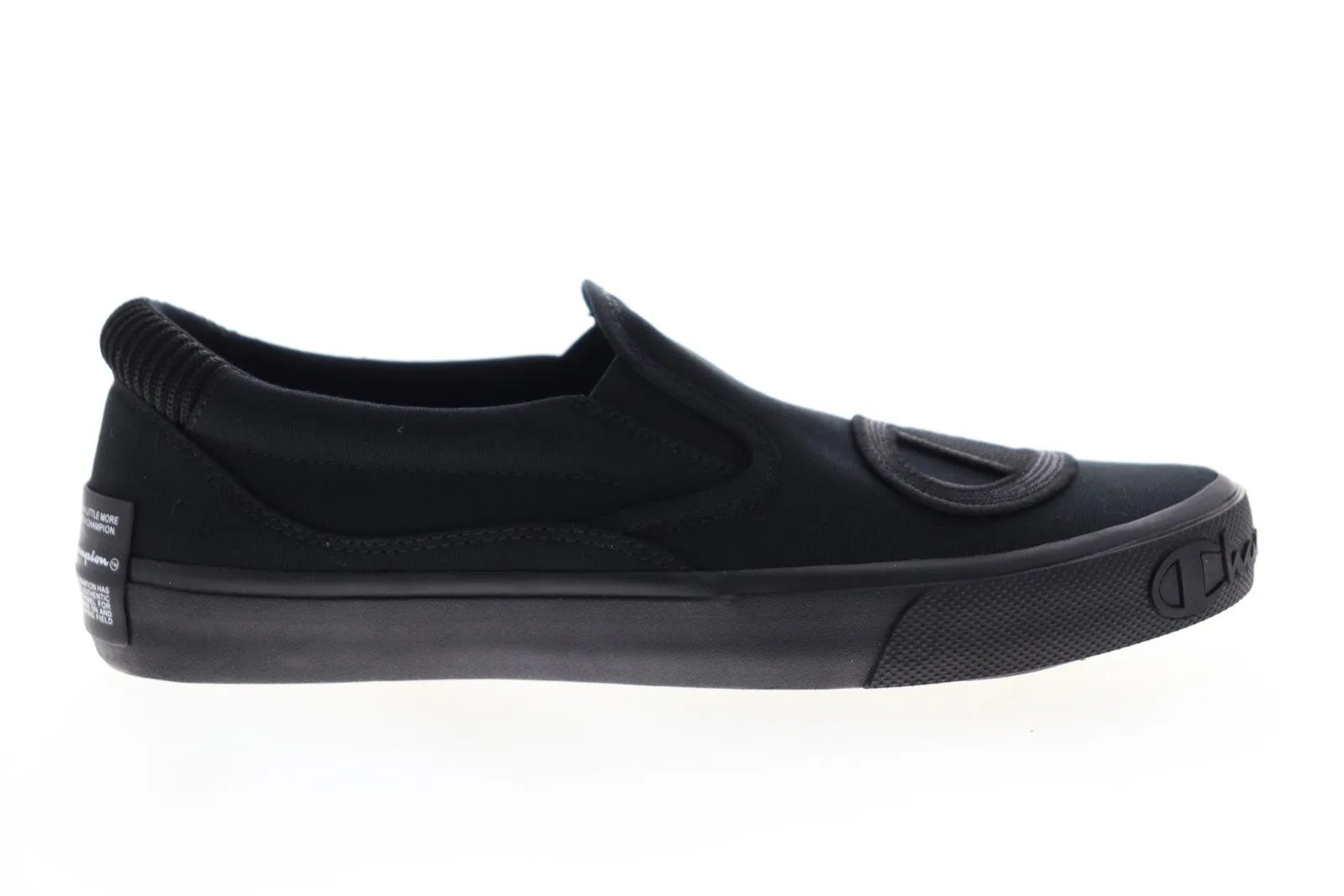 Champion Metro Slip On CP100623M Mens Black Canvas Lifestyle Sneakers Shoes