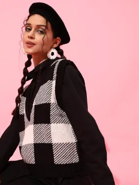 Checked Sweater
