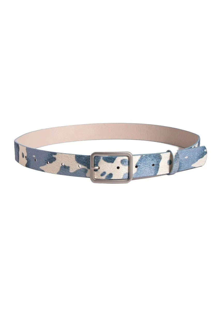 Cow Pattern PU Buckle Belt