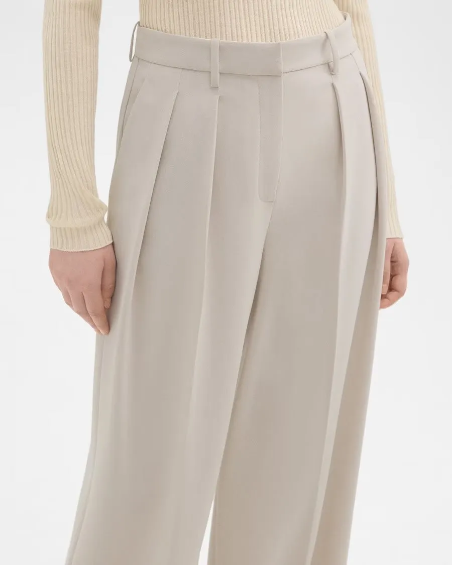 Double Pleat Pant in Admiral Crepe