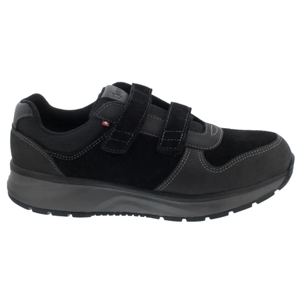 Dynamo Velcro Suede Leather Men's Low Top Sneakers