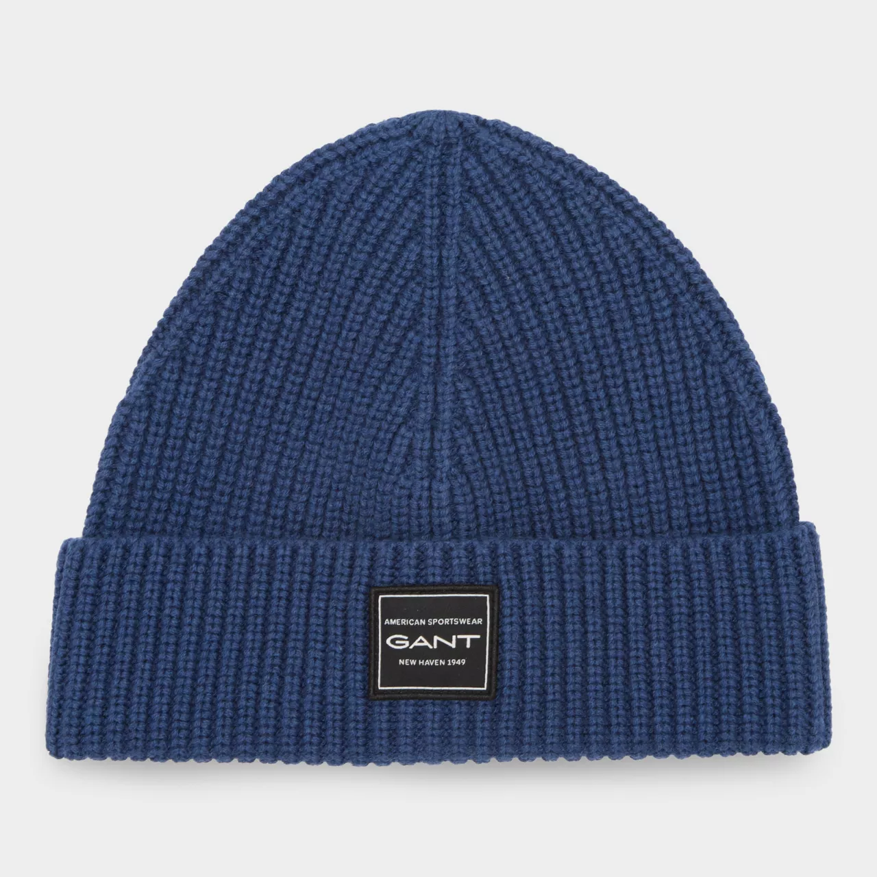 GANT Logo Ribbed Beanie Hat - 442