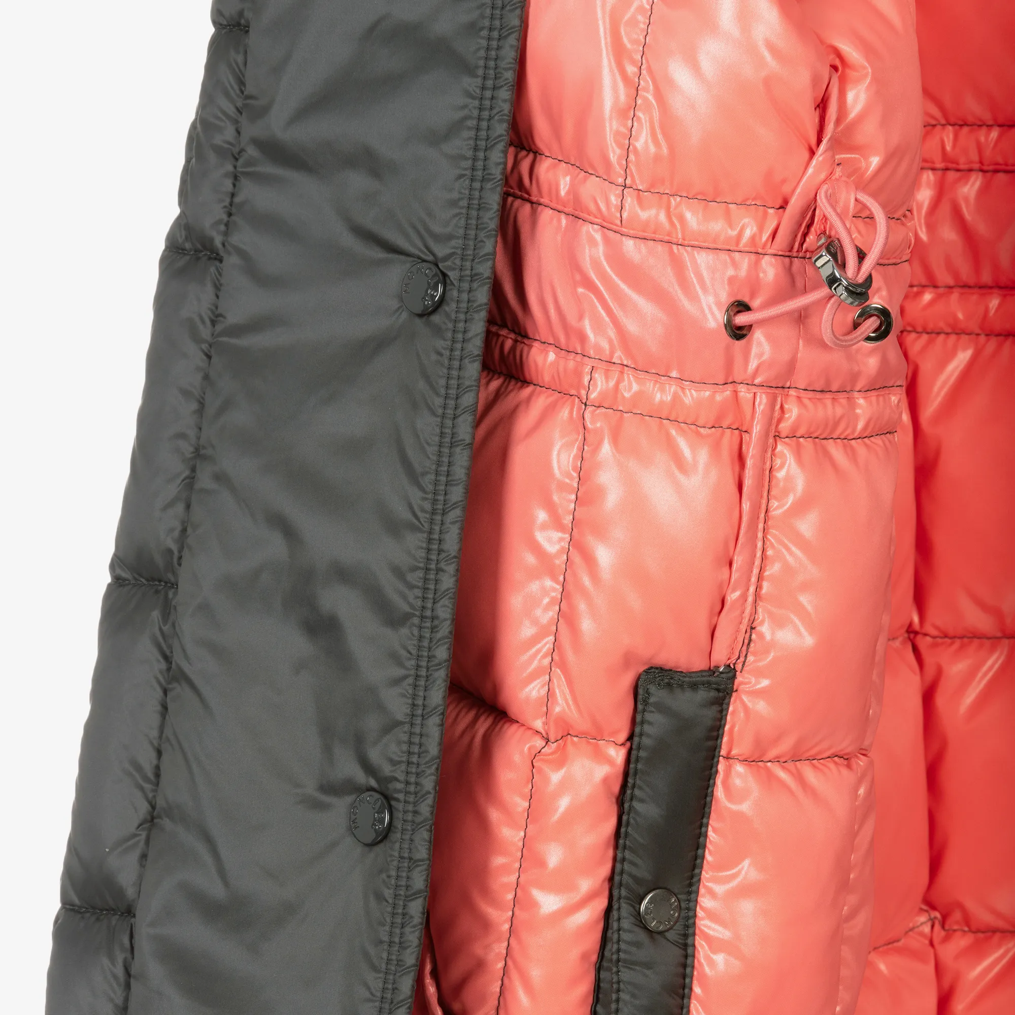 Girls Grey Puffer Coat