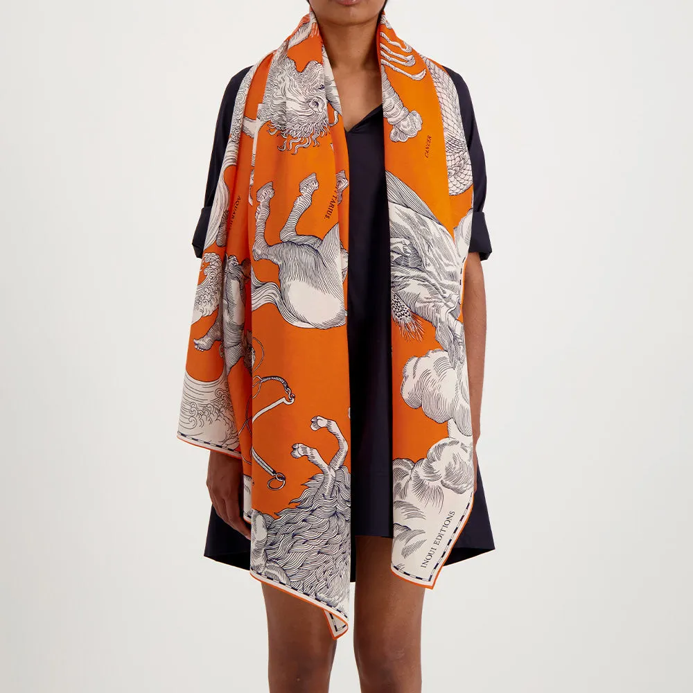    Inoui Editions - Astrologie Scarf - Orange