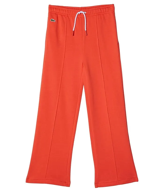 Lacoste Kids Wide Leg Track Pants Adjustable Waist (Toddler/Little Kids/Big Kids)