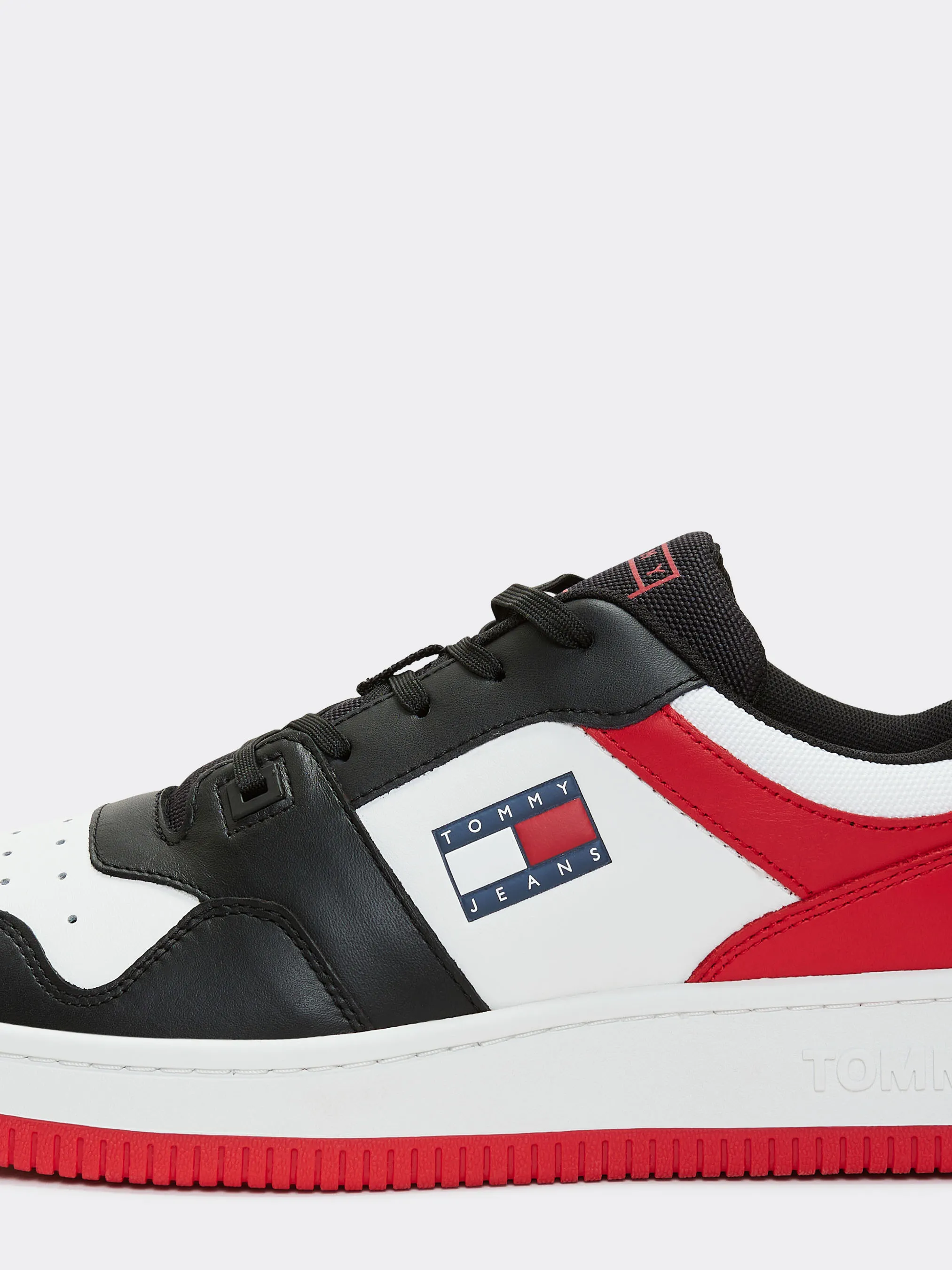 Leather Colour-Blocked Basketball Trainers | Sneakers | Tommy Jeans