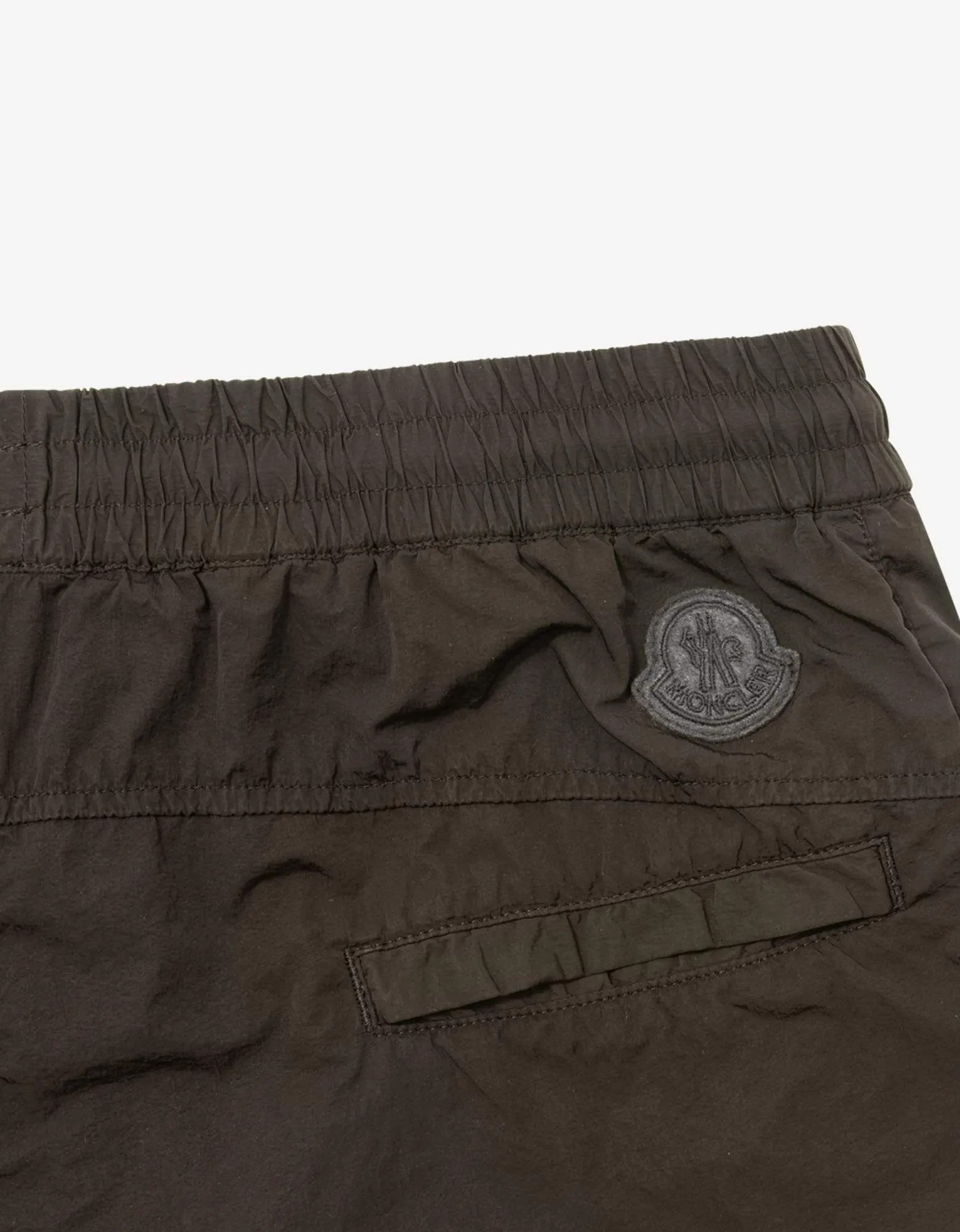 Moncler Dark Green Nylon Bermuda Shorts
