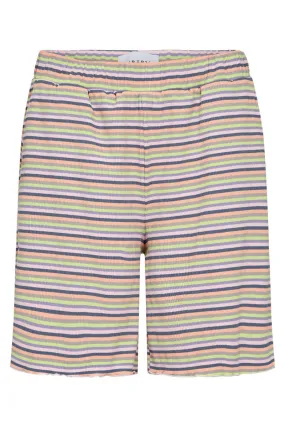 Natalia Shorts | Multi Grey Stripe | Shorts fra Liberté