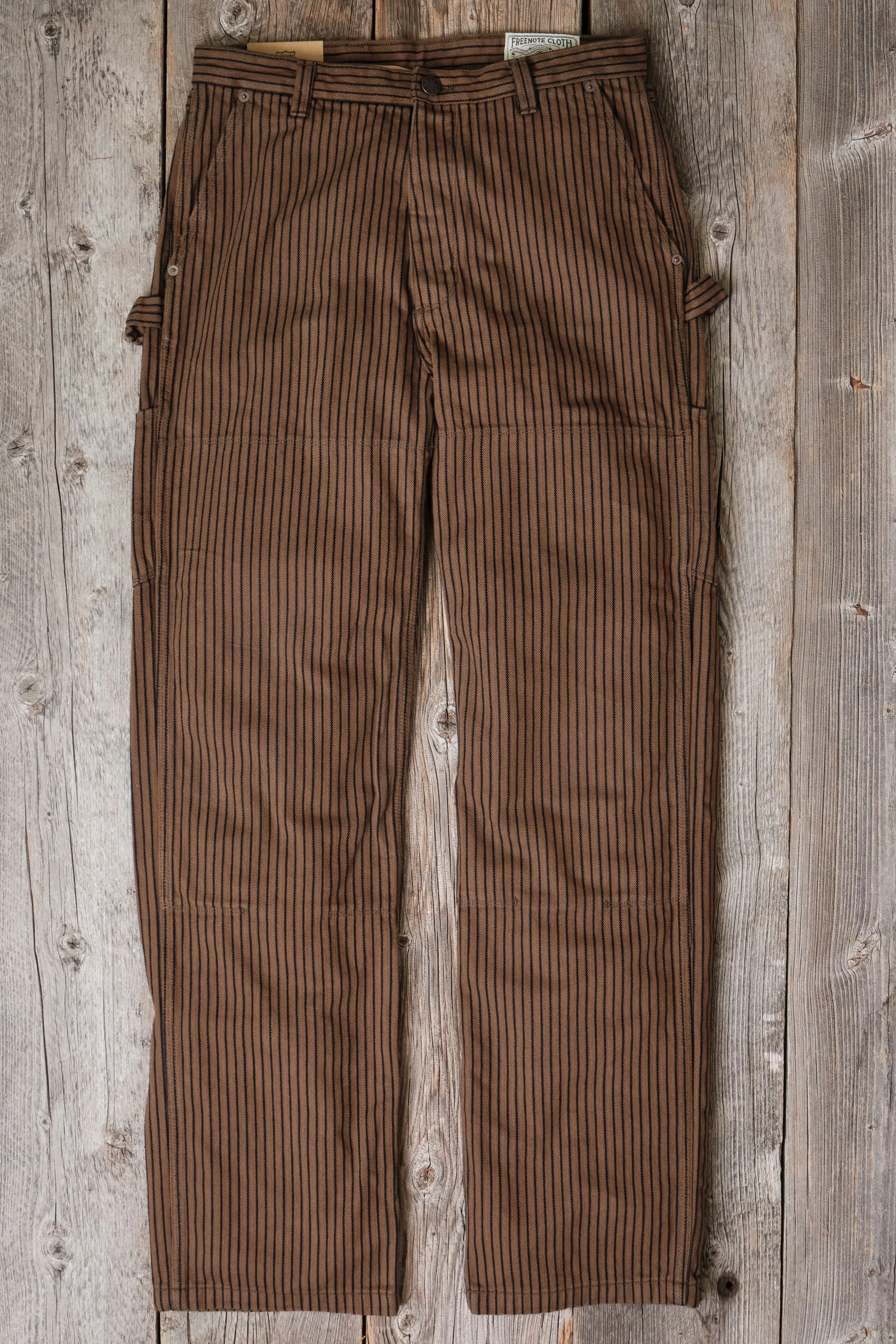 Ortega Pant Brown Herringbone Dobby