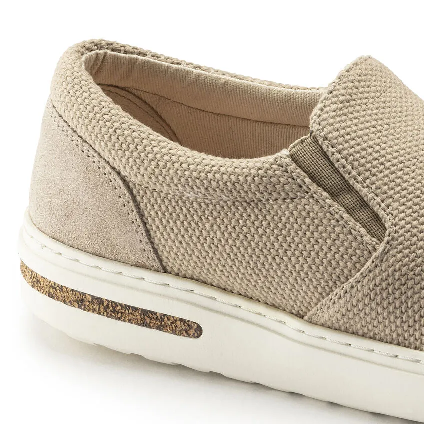  Oswego Canvas/Suede Slip-on Shoe in Sandcastle CLOSEOUTS  
