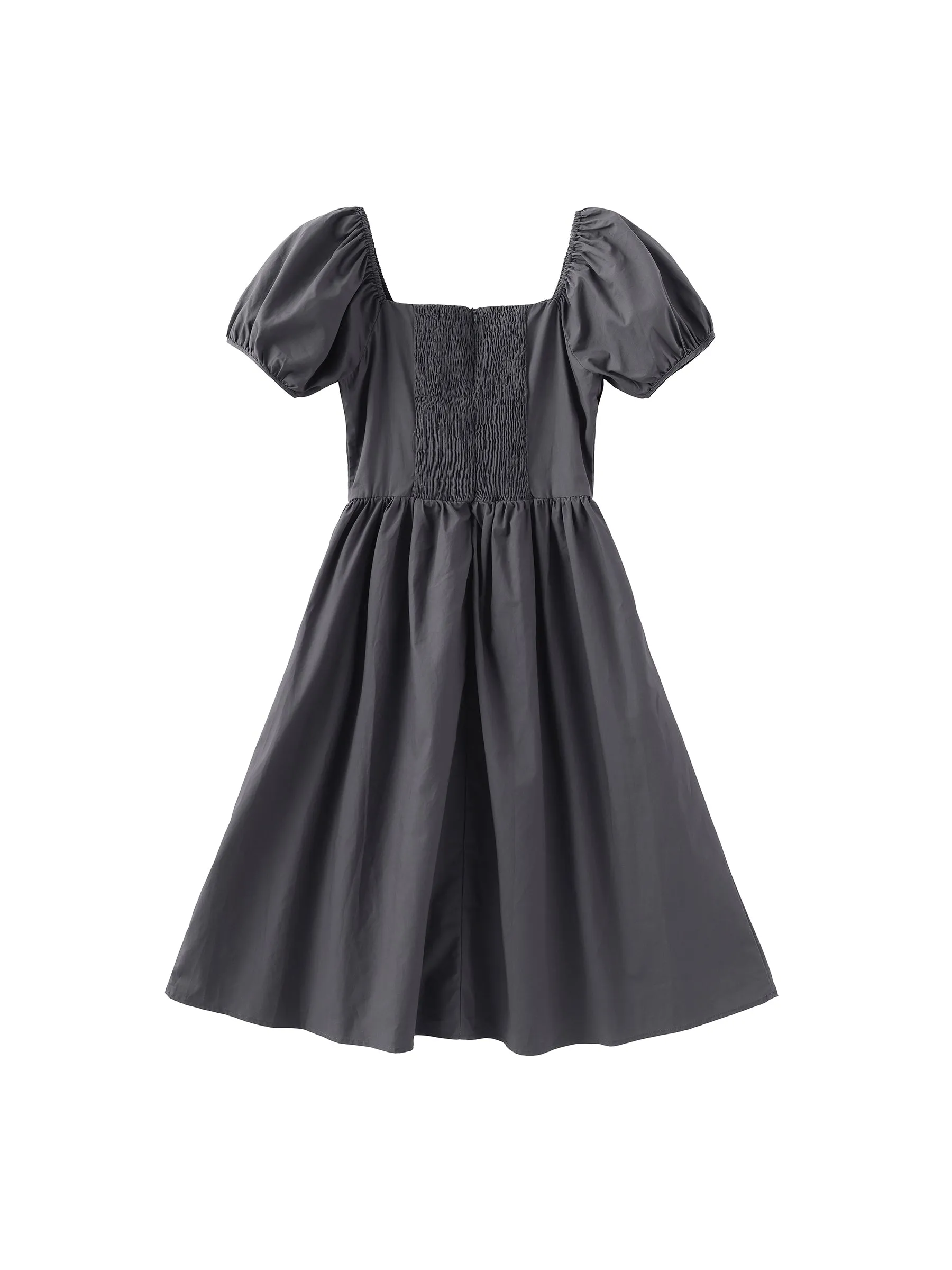 Puff Sleeve Retro Dress