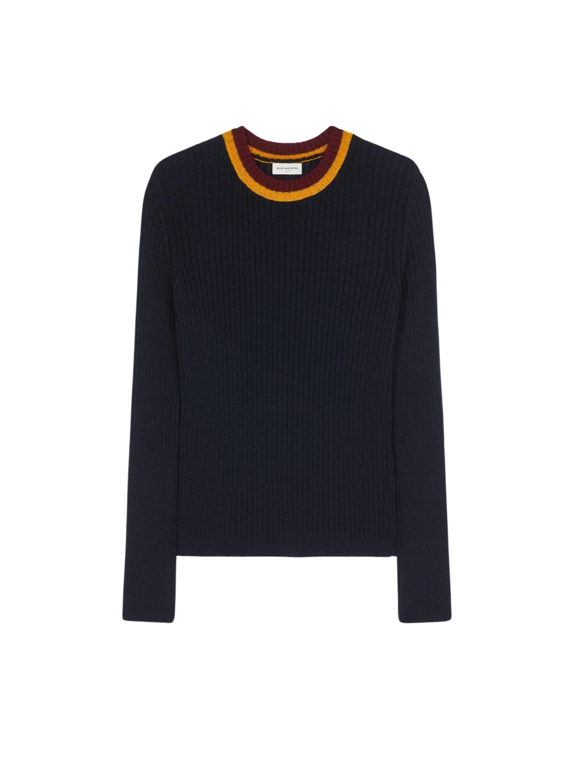 --Ribbed sweater-