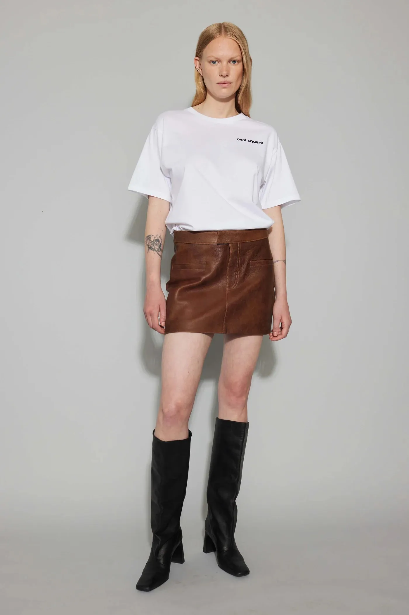 ROCKY LEATHER SKIRT