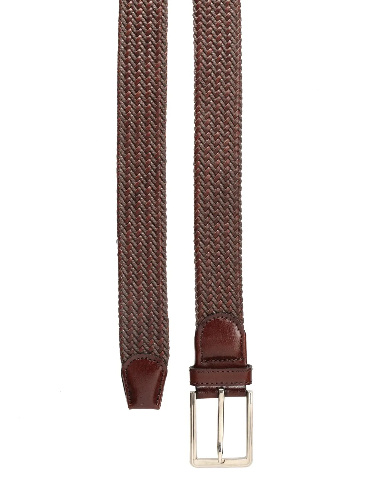 Teakwood Men Brown Leather Reversible Belt