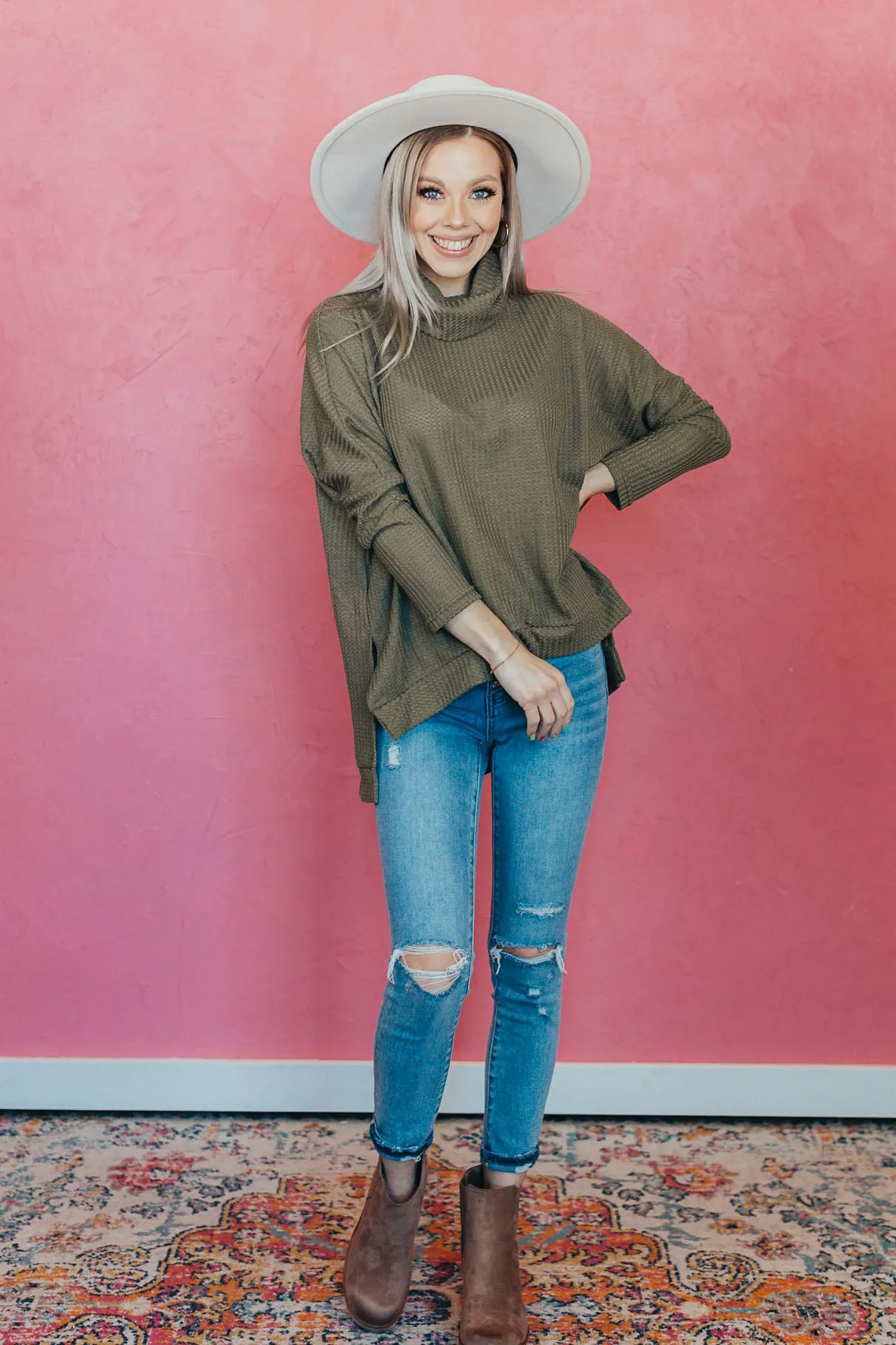 Tiny Dancer Cowl Neck Top - 3 Colors