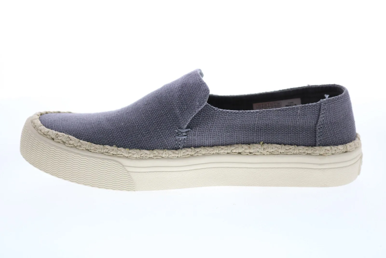 Toms Sunset 10011802 Womens Blue Canvas Slip On Lifestyle Sneakers Shoes