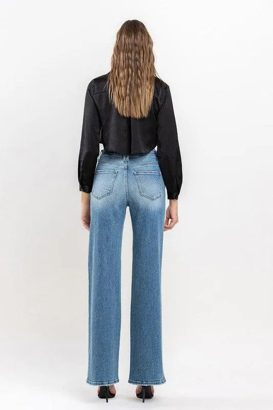 VERVET by Flying Monkey High Rise Wide Leg Jeans
