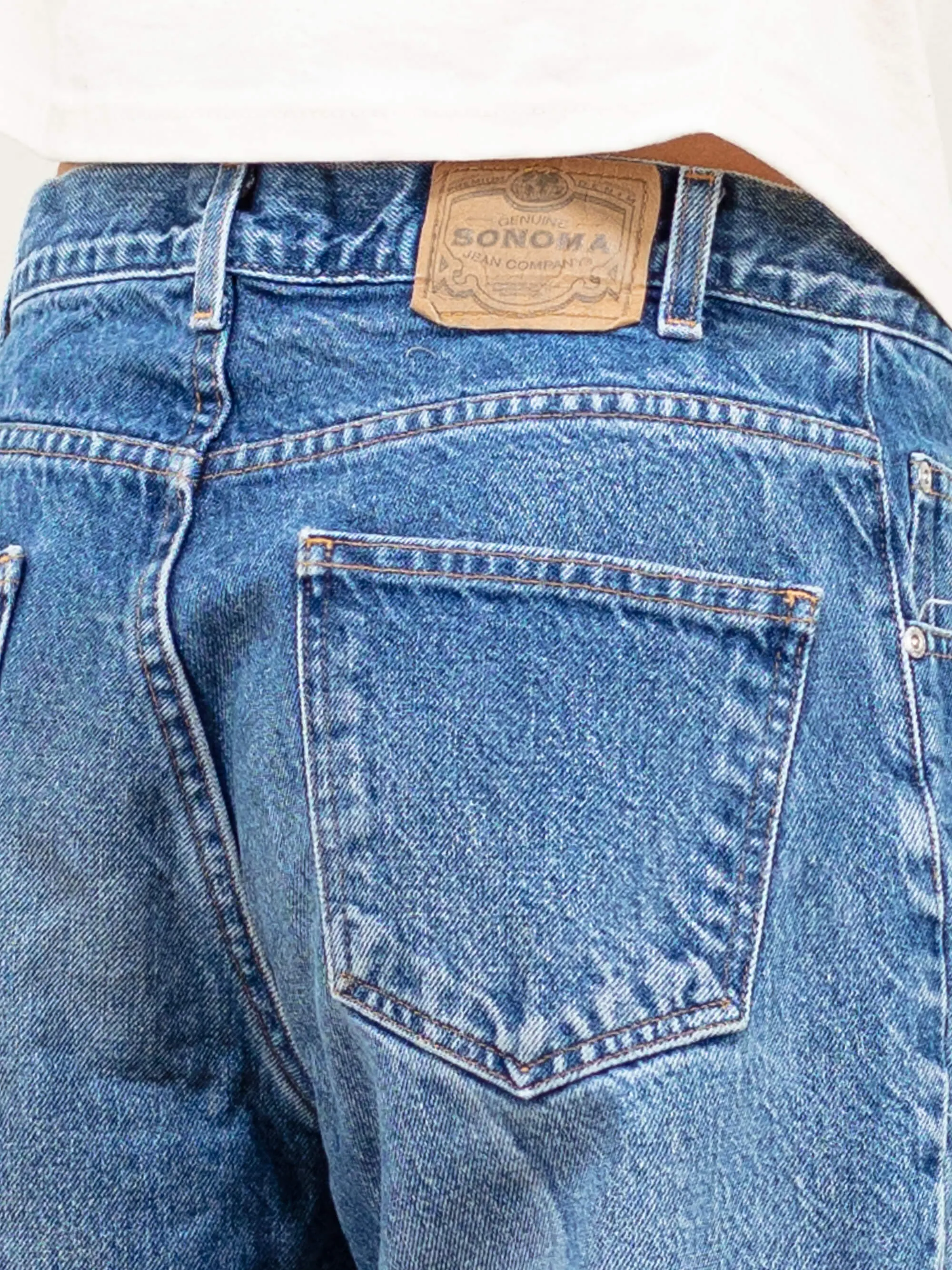 Vintage Men 90's Blue Denim Pants